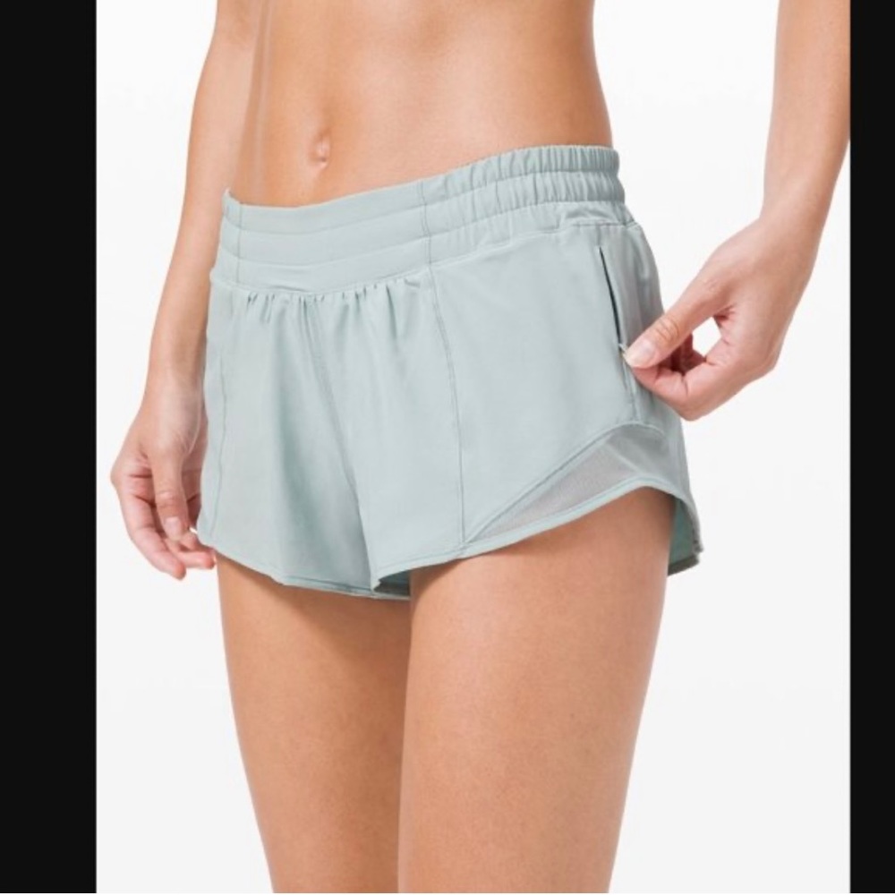 lululemon athletica Light Green Athletic Shorts